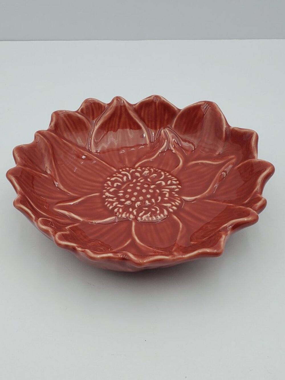 Williams Sonoma Poinsettia Bowl Williams-Sonoma Small Red Flower Bowl